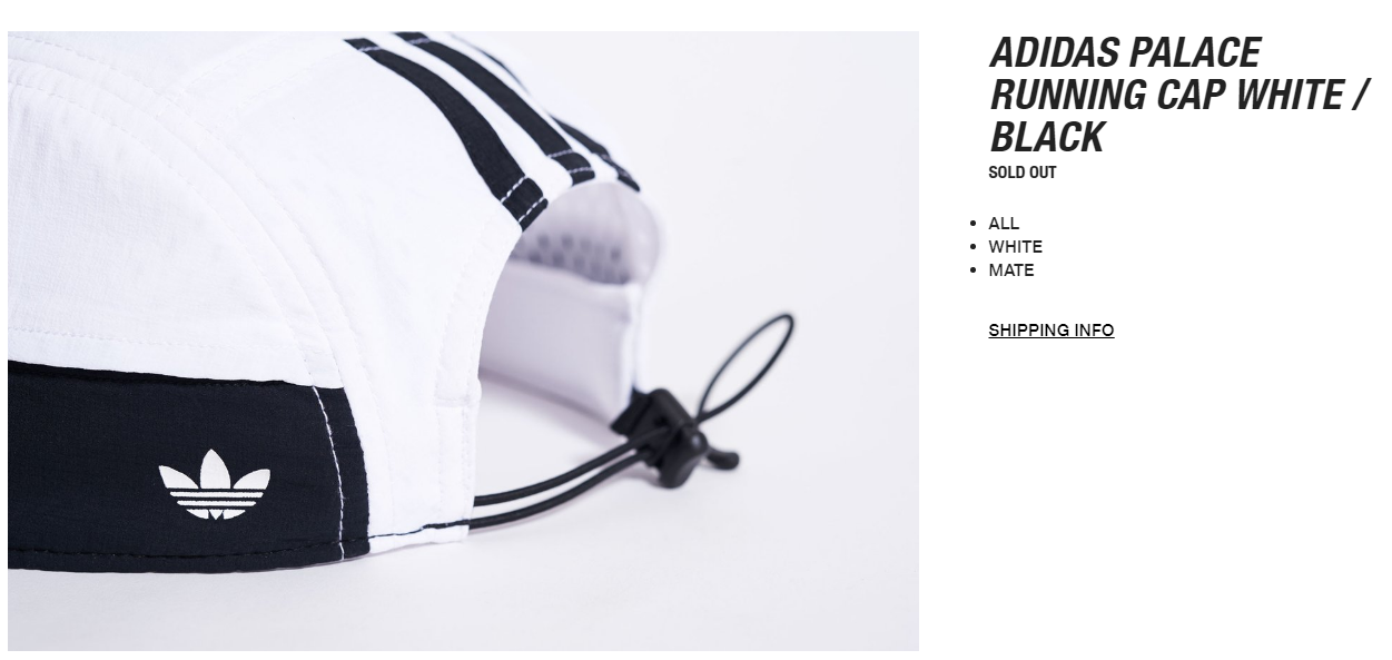 palace running cap